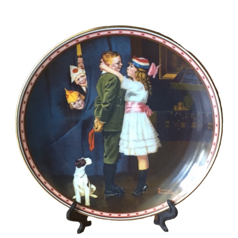 Vintage Norman Rockwell “ Kiss And Tell”